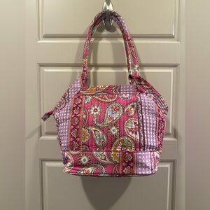 NWOT Modella Quilted Paisley Pink Tote Bag
